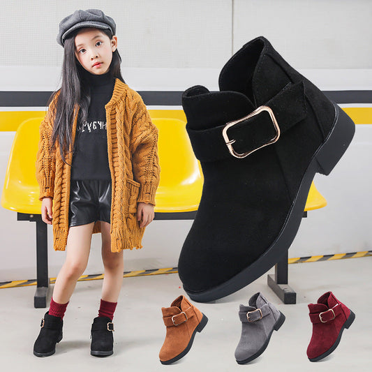 Big Kids' Suede Leather Boots