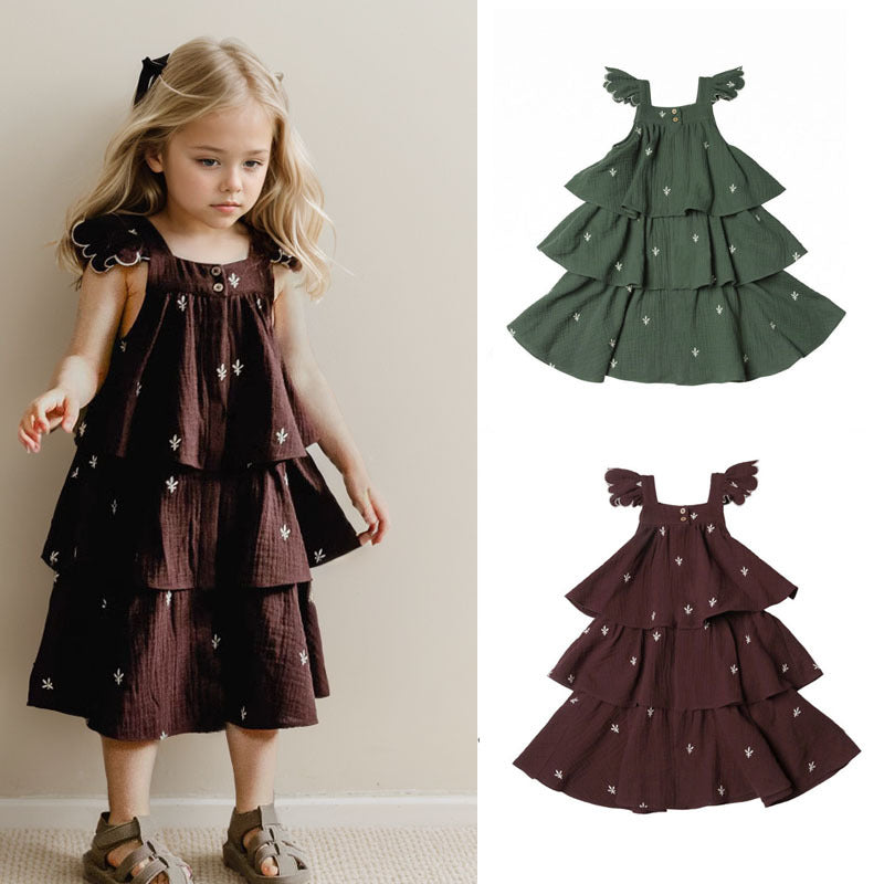 Summer Gauze Dress For Girls