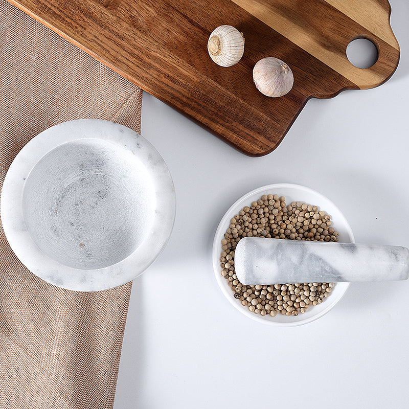 Marble Mortar and Pestle Set