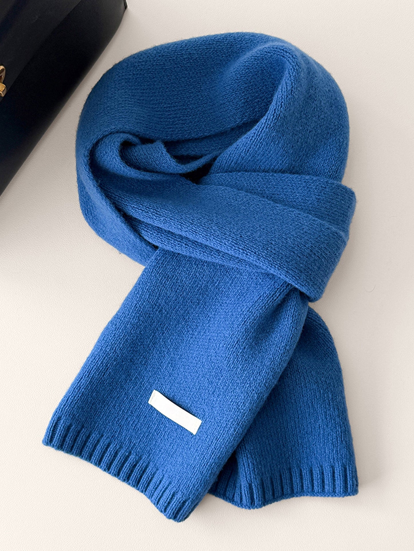 100% Wool Solid-Color Woven Scarf