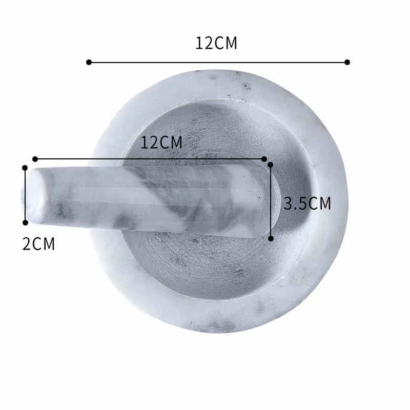 Marble Mortar and Pestle Set