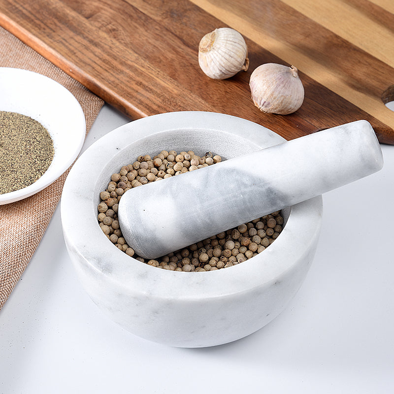 Marble Mortar and Pestle Set