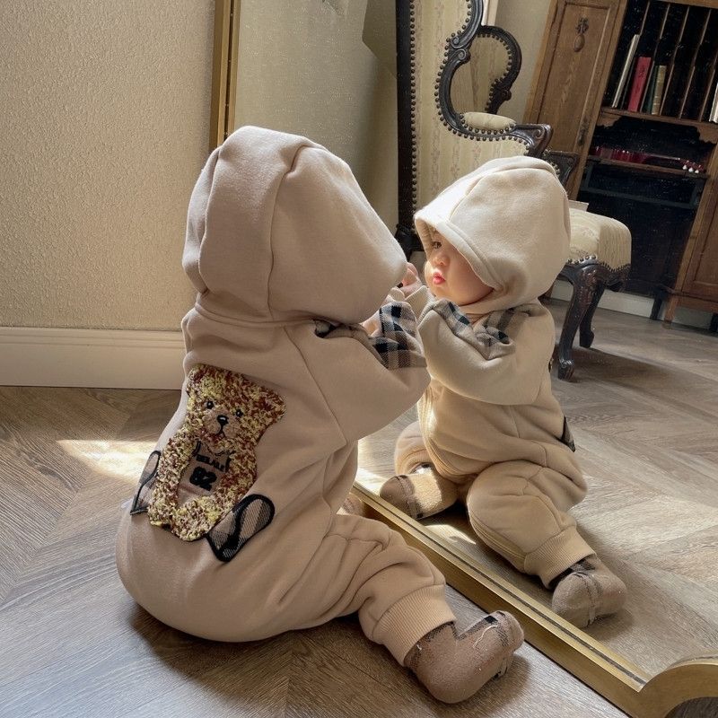 Fleece-Lined Onesie for Newborn Babies