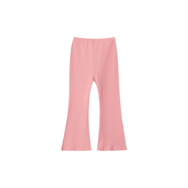 Versatile, Casual and Stylish Solid-Color Leggings for Little Girls