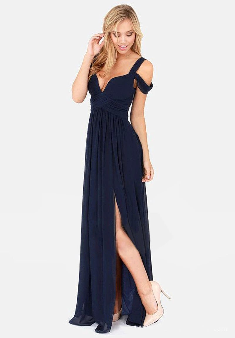 Long Floor-Length Elegant Greek-Style Pleated Dress