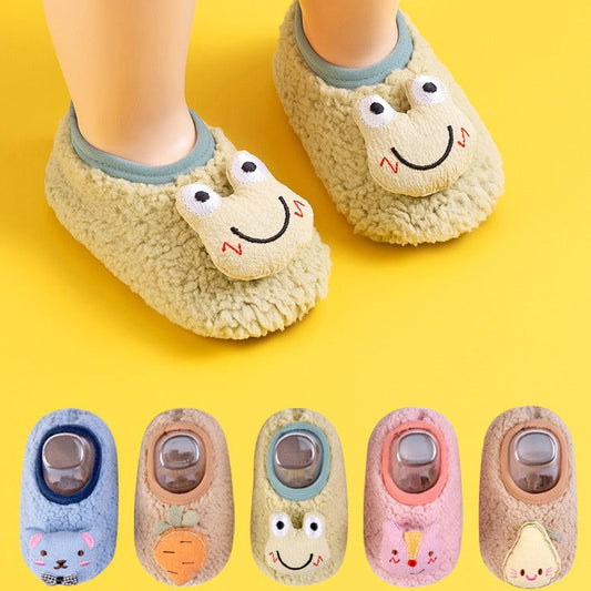 Non-slip Floor Socks for Kids - Warm, fleece-lined, and extra thick