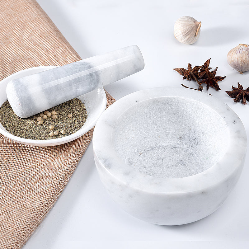 Marble Mortar and Pestle Set
