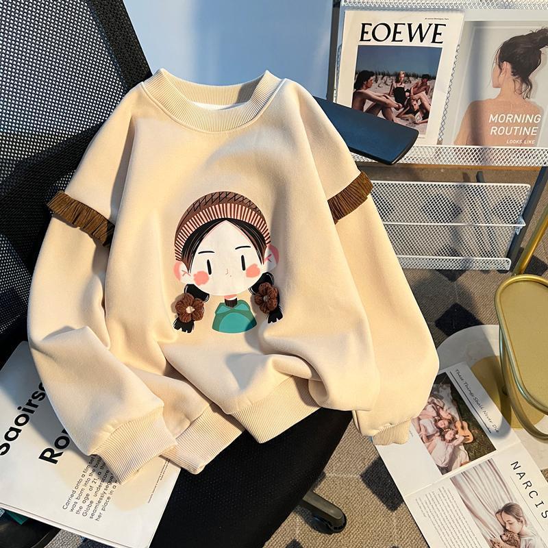 Girls Stylish Pullover Sweatshirt