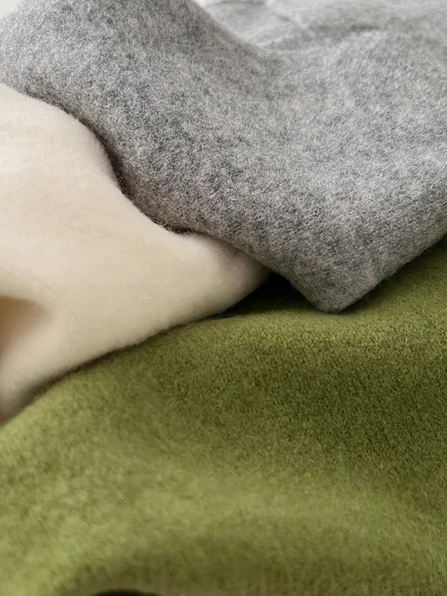 100% Merino Wool Knitted Triangle Scarf