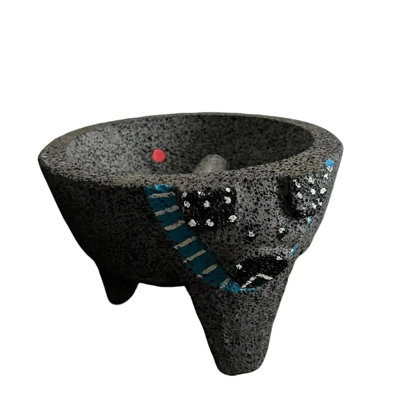 Molcajete Puerco Original 100% Lava Volcanic Stone Mortar and Pestle