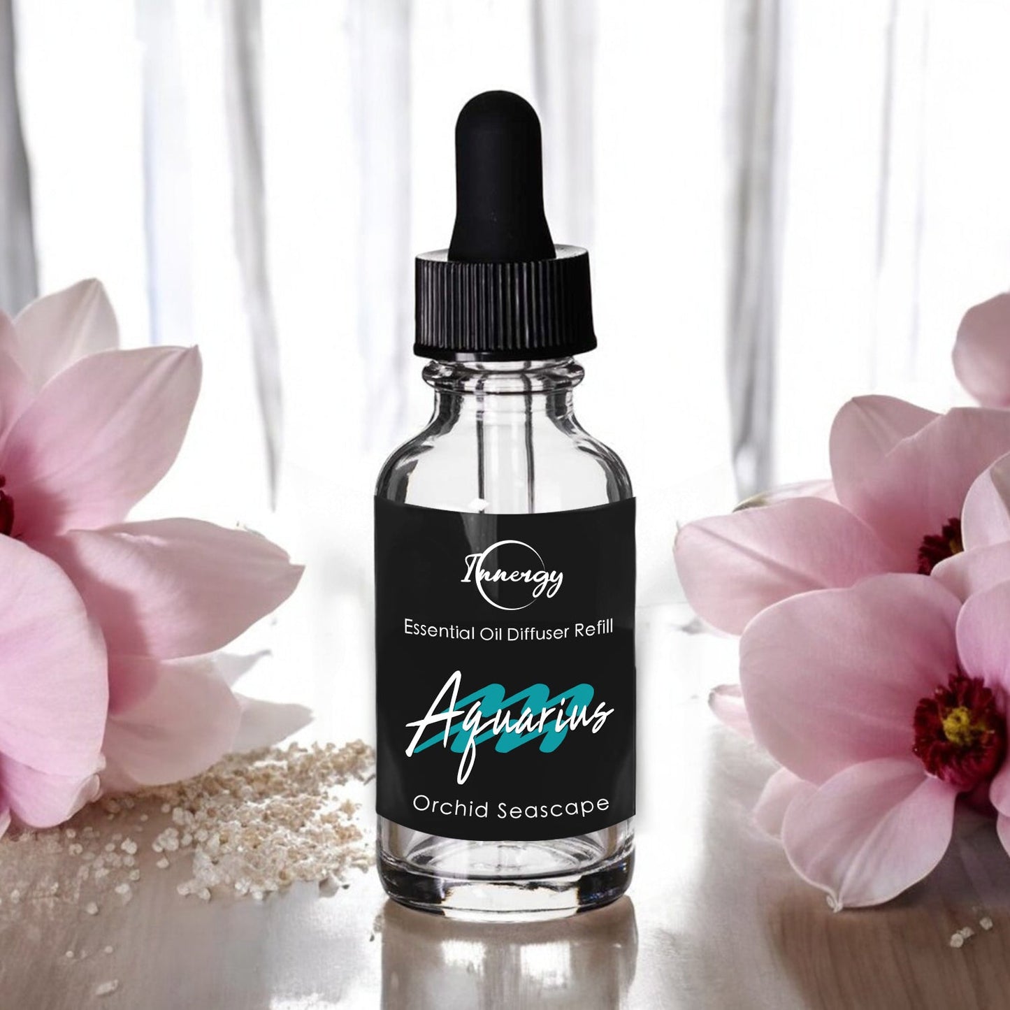 Aquarius Zodiac Crystal-Enhanced Oil Diffuser, Car Air Freshener, 8ml