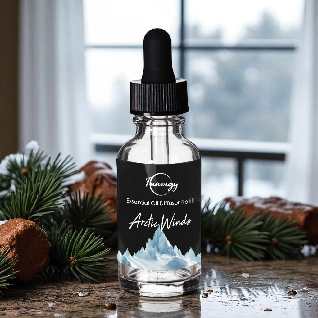 Arctic Winds Crystal-Enhanced Oil Diffuser, Car Air Freshener, 8ml