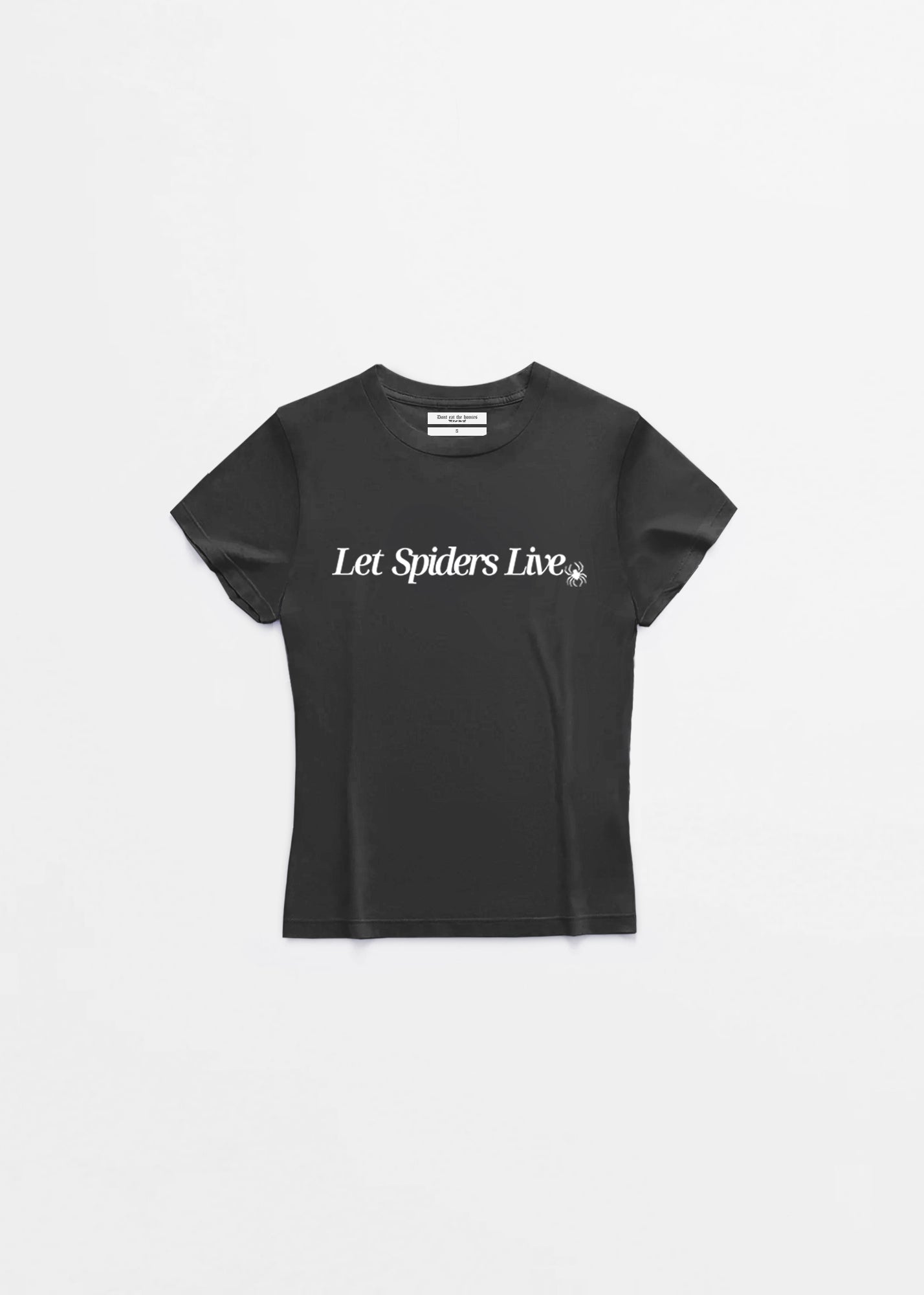 "Let Spiders Live" Baby Tee