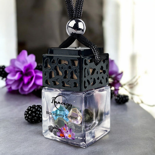 Blackberry Saffron Crystal-Enhanced Oil Diffuser, Car Air Freshener, 8ml