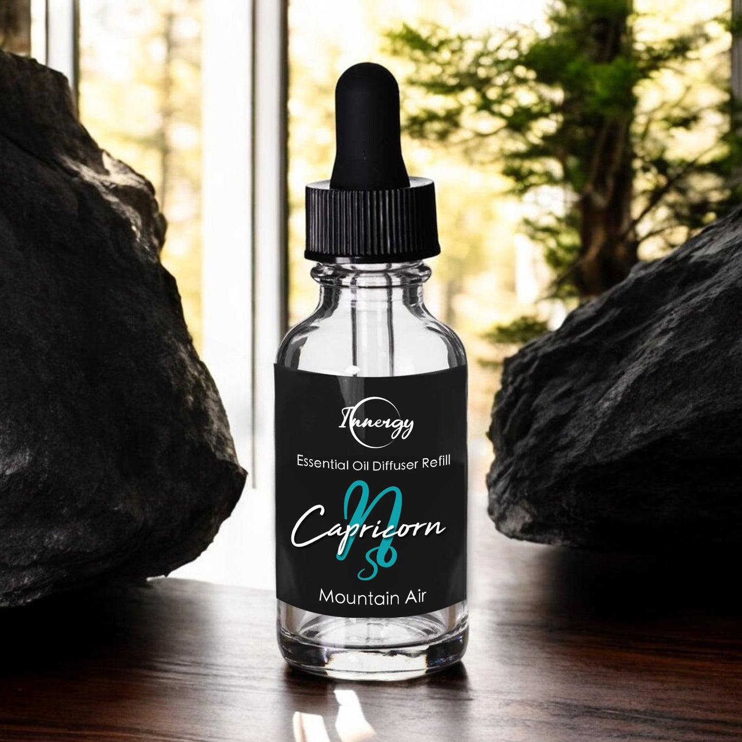 Capricornus Zodiac Crystal-Enhanced Oil Diffuser, Car Air Freshener, 8ml