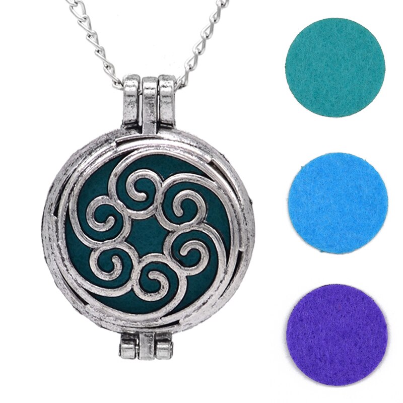 Aromatherapy Locket Necklace – Essential Oil Diffuser Pendant