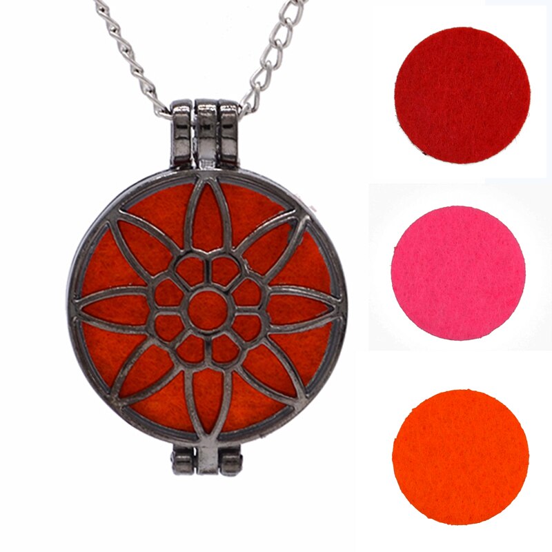 Aromatherapy Locket Necklace – Essential Oil Diffuser Pendant