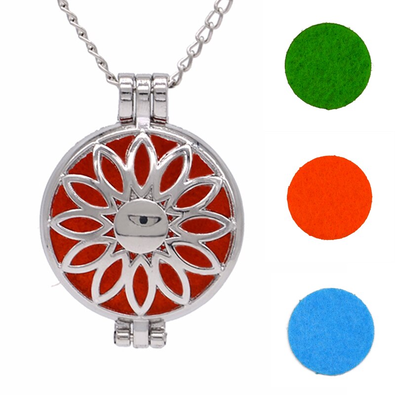 Aromatherapy Locket Necklace – Essential Oil Diffuser Pendant
