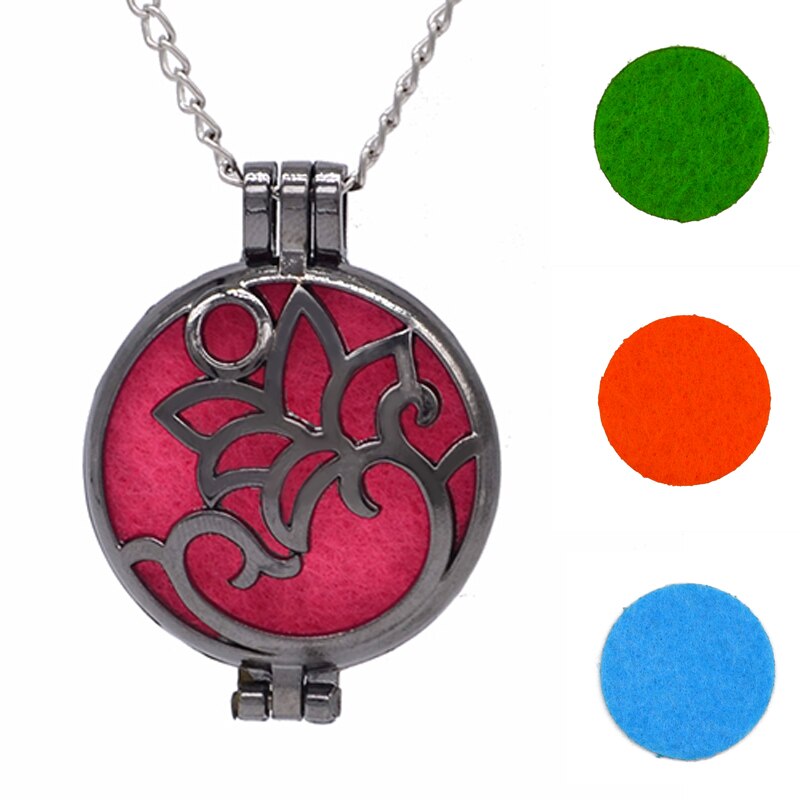 Aromatherapy Locket Necklace – Essential Oil Diffuser Pendant