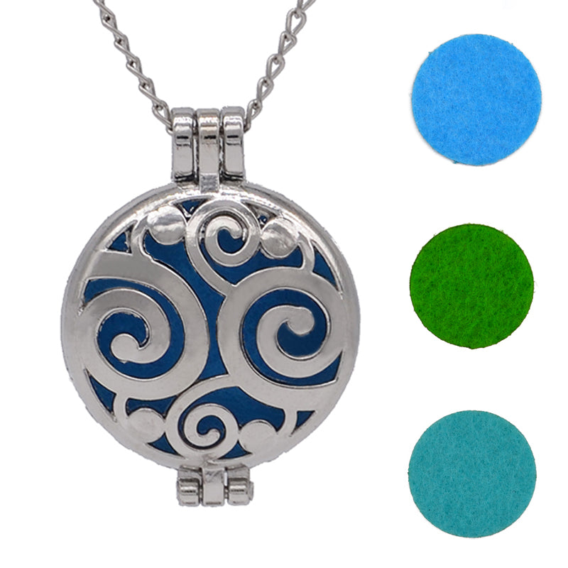 Aromatherapy Locket Necklace – Essential Oil Diffuser Pendant