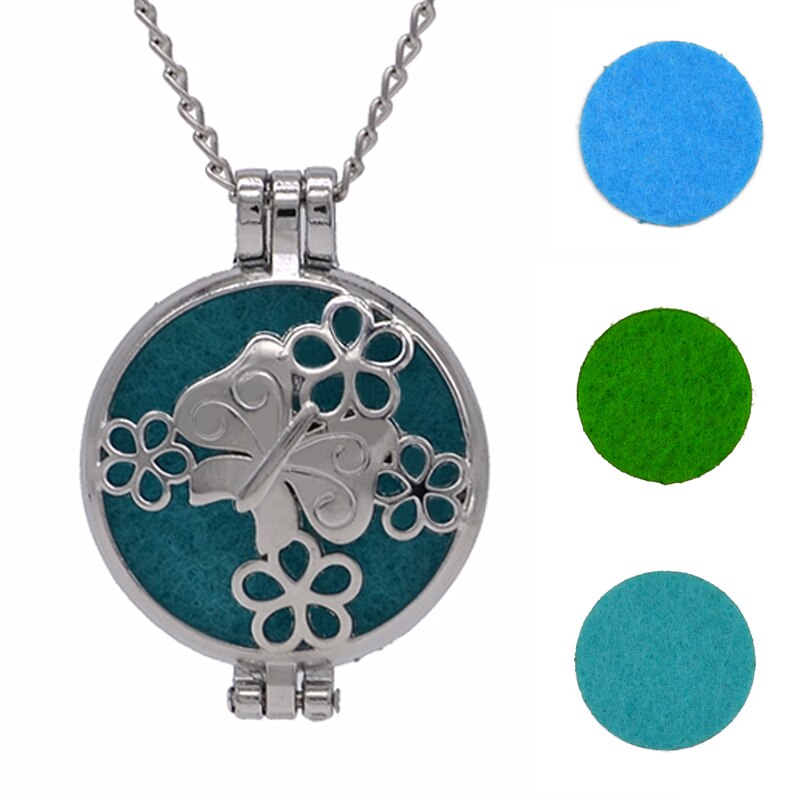 Aromatherapy Locket Necklace – Essential Oil Diffuser Pendant
