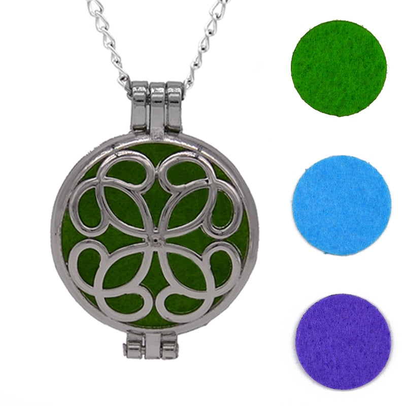 Aromatherapy Locket Necklace – Essential Oil Diffuser Pendant