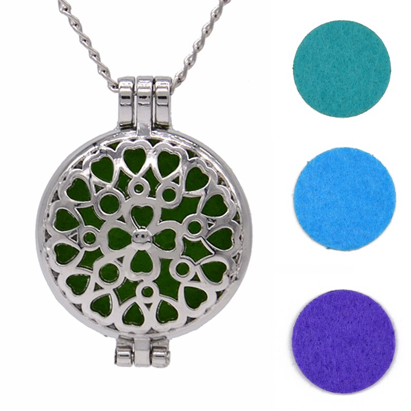 Aromatherapy Locket Necklace – Essential Oil Diffuser Pendant