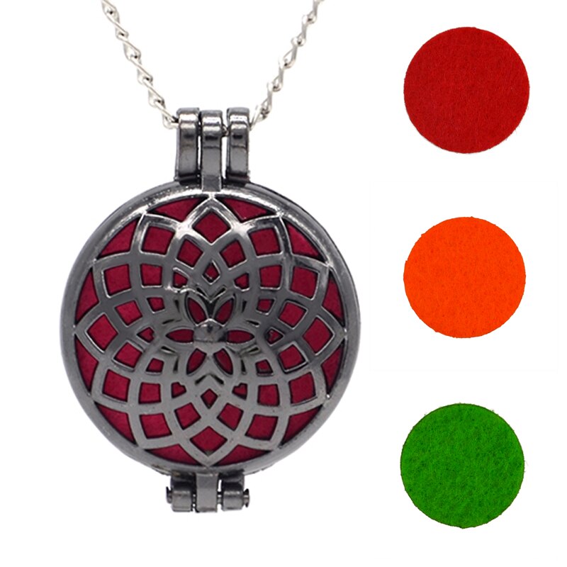 Aromatherapy Locket Necklace – Essential Oil Diffuser Pendant