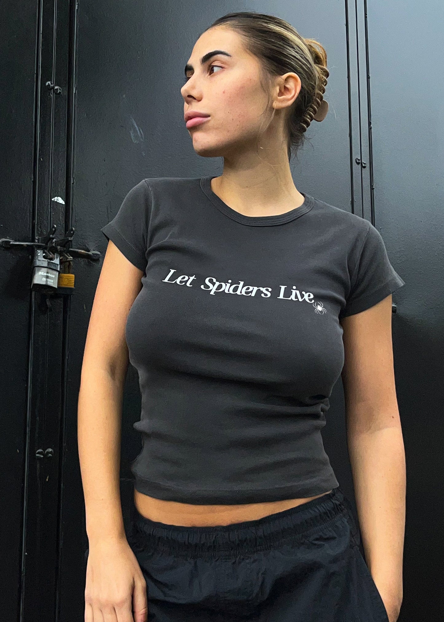 "Let Spiders Live" Baby Tee