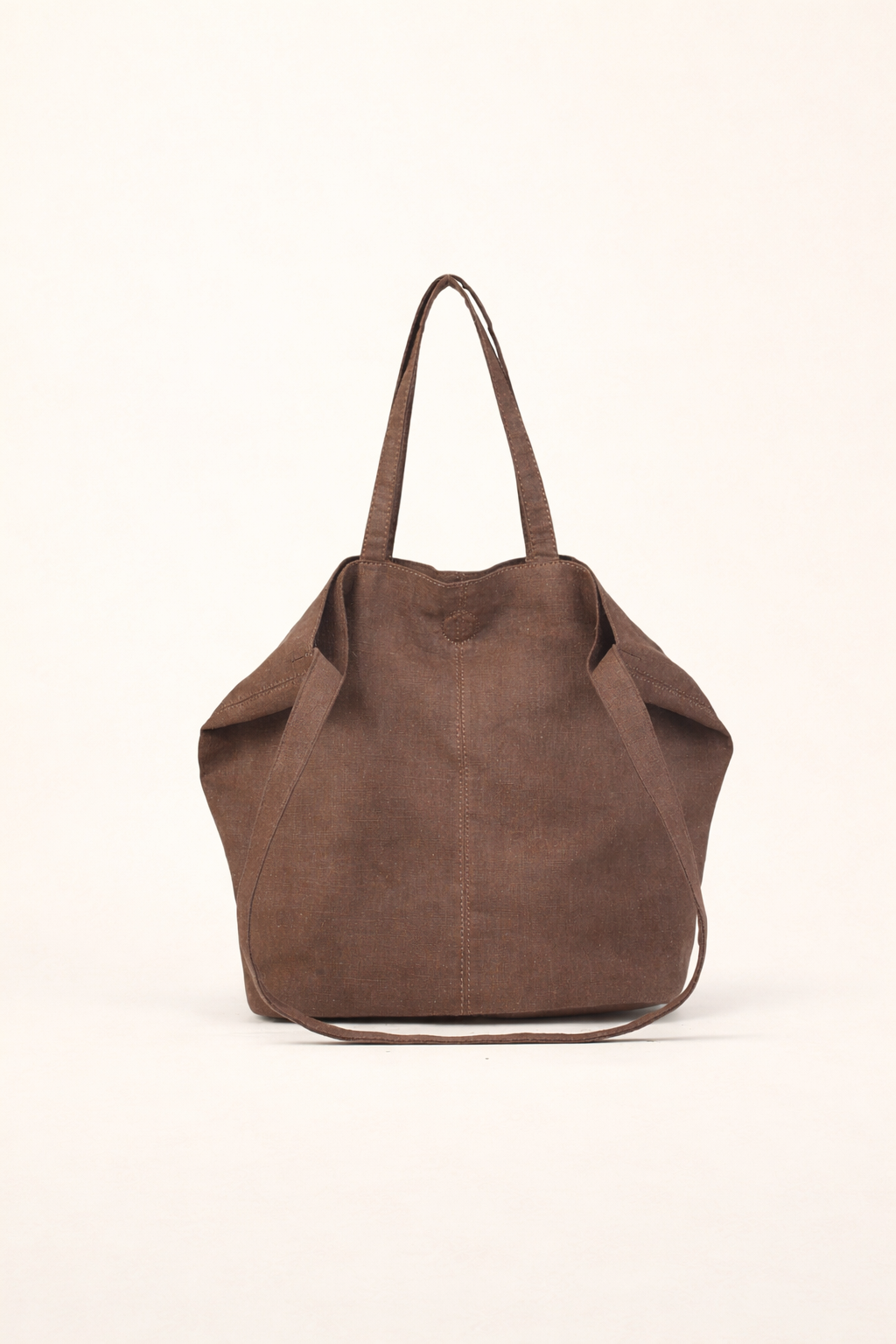 Lightweight Ramie Canvas Large Tote Bag