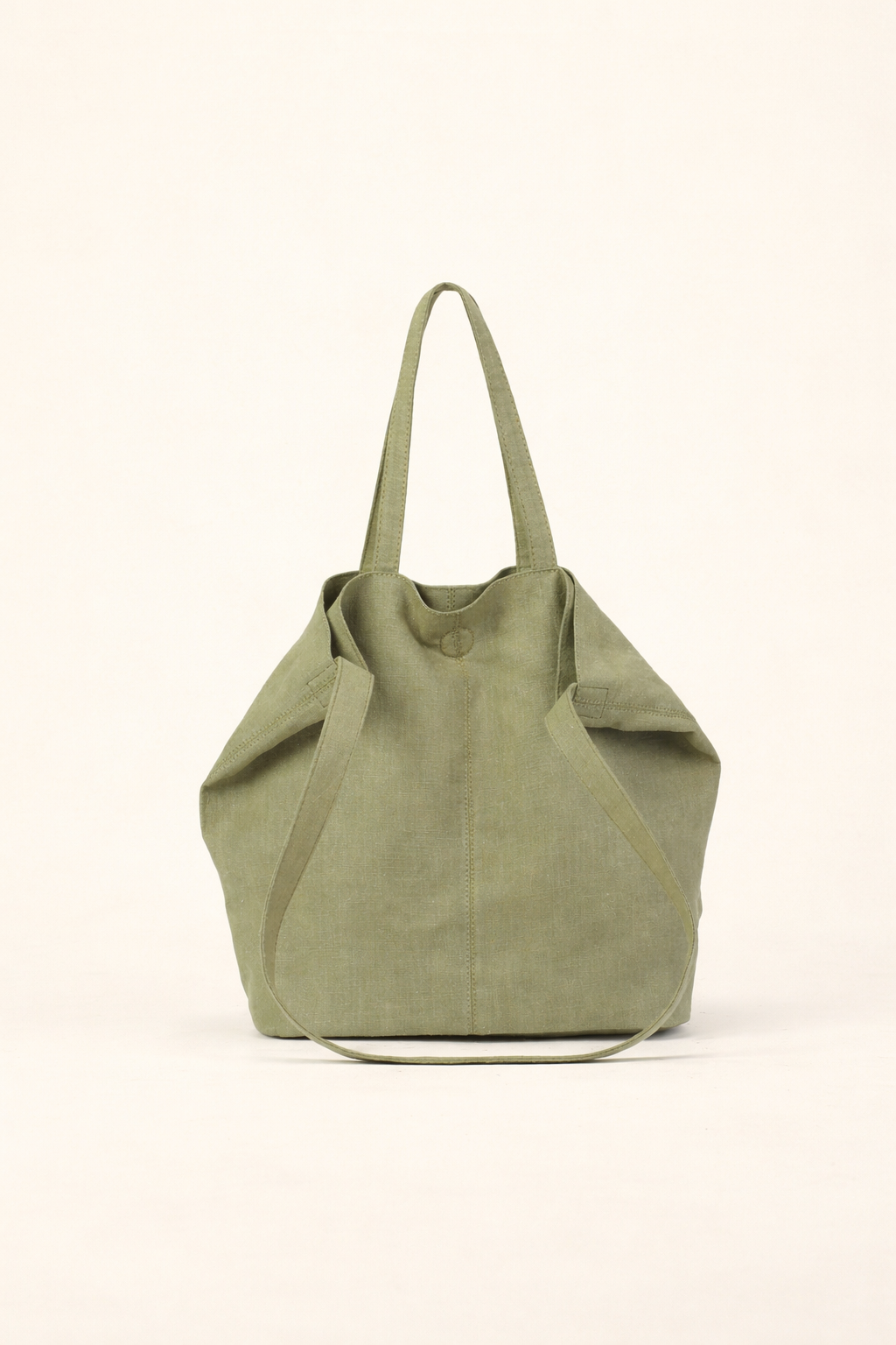 Lightweight Ramie Canvas Large Tote Bag