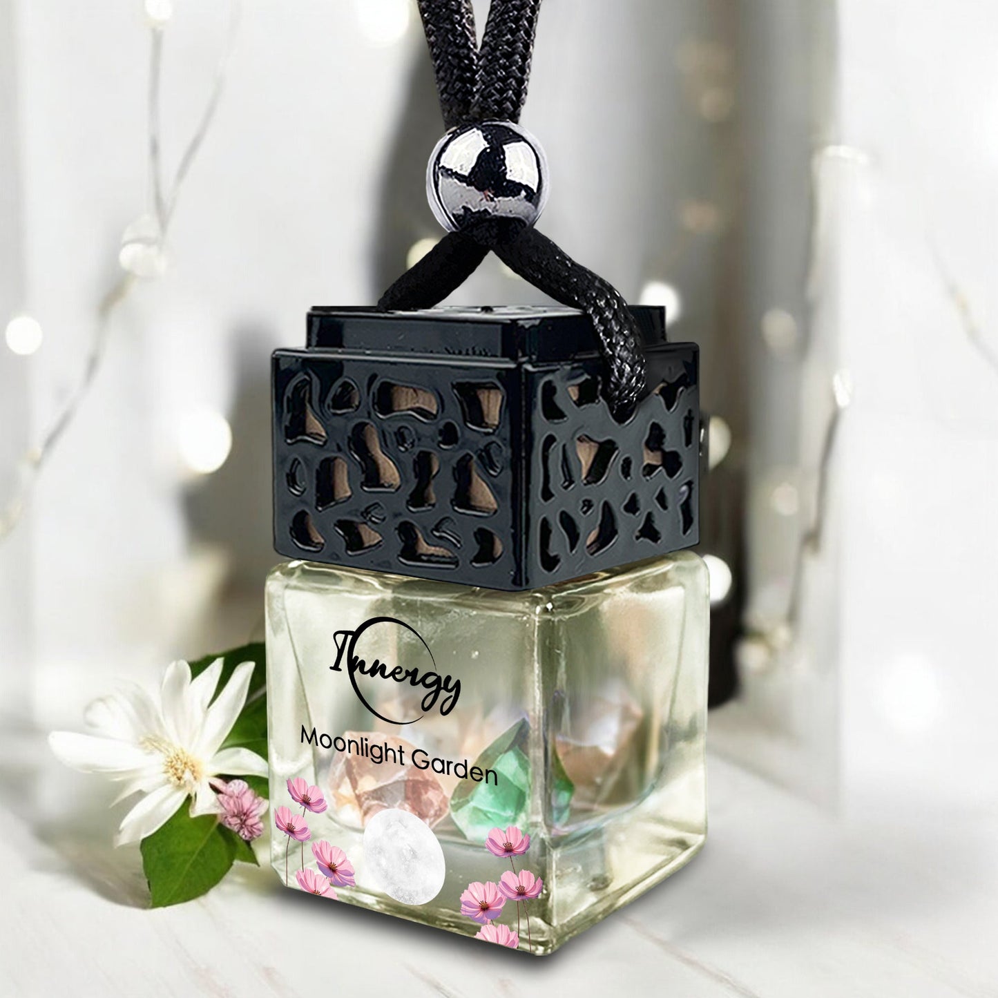 Moonlight Garden Crystal-Enhanced Oil Diffuser, Car Air Freshener, 8ml