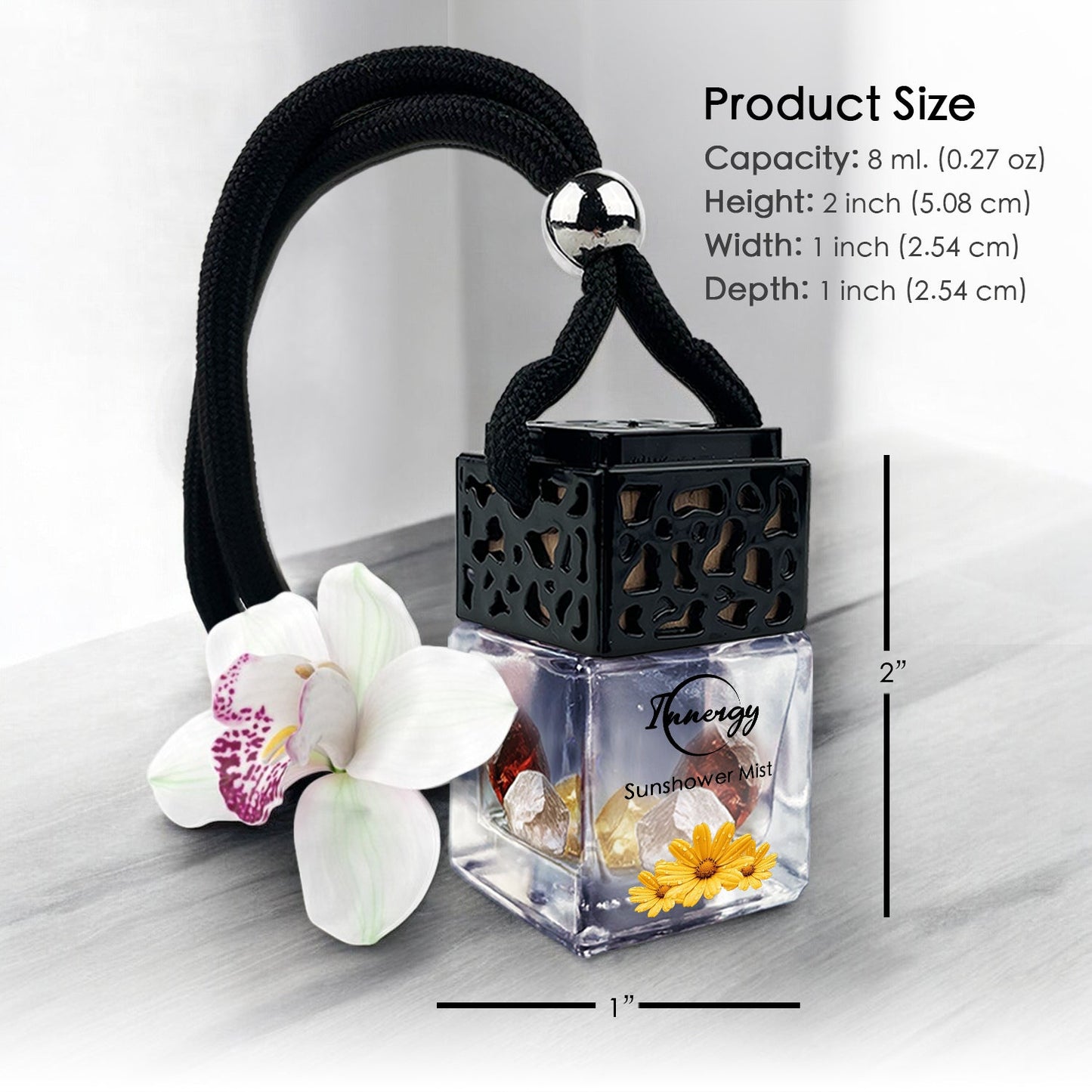 Sunshower Mist Crystal-Enhanced Oil Diffuser, Car Air Freshener, 8ml