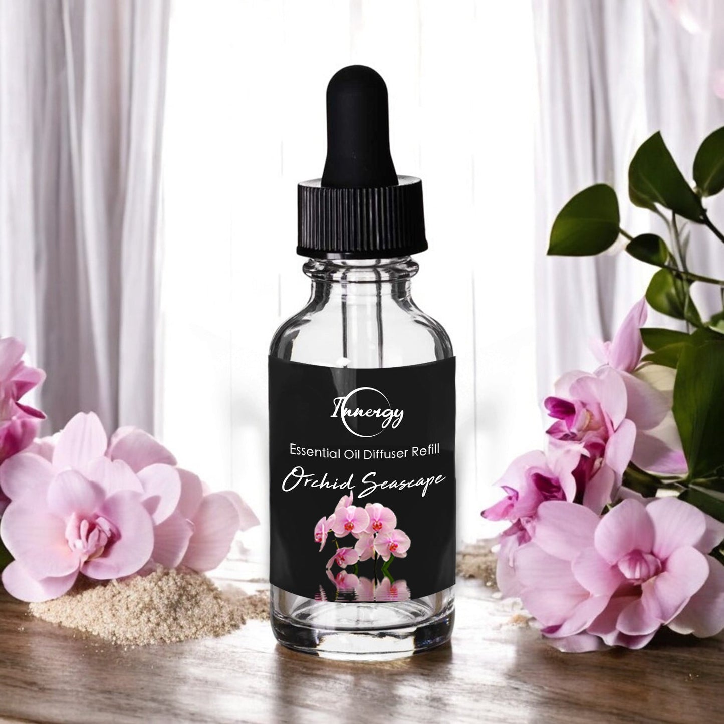 Orchid Seascape Crystal-Enhanced Oil Diffuser, Car Air Freshener, 8ml