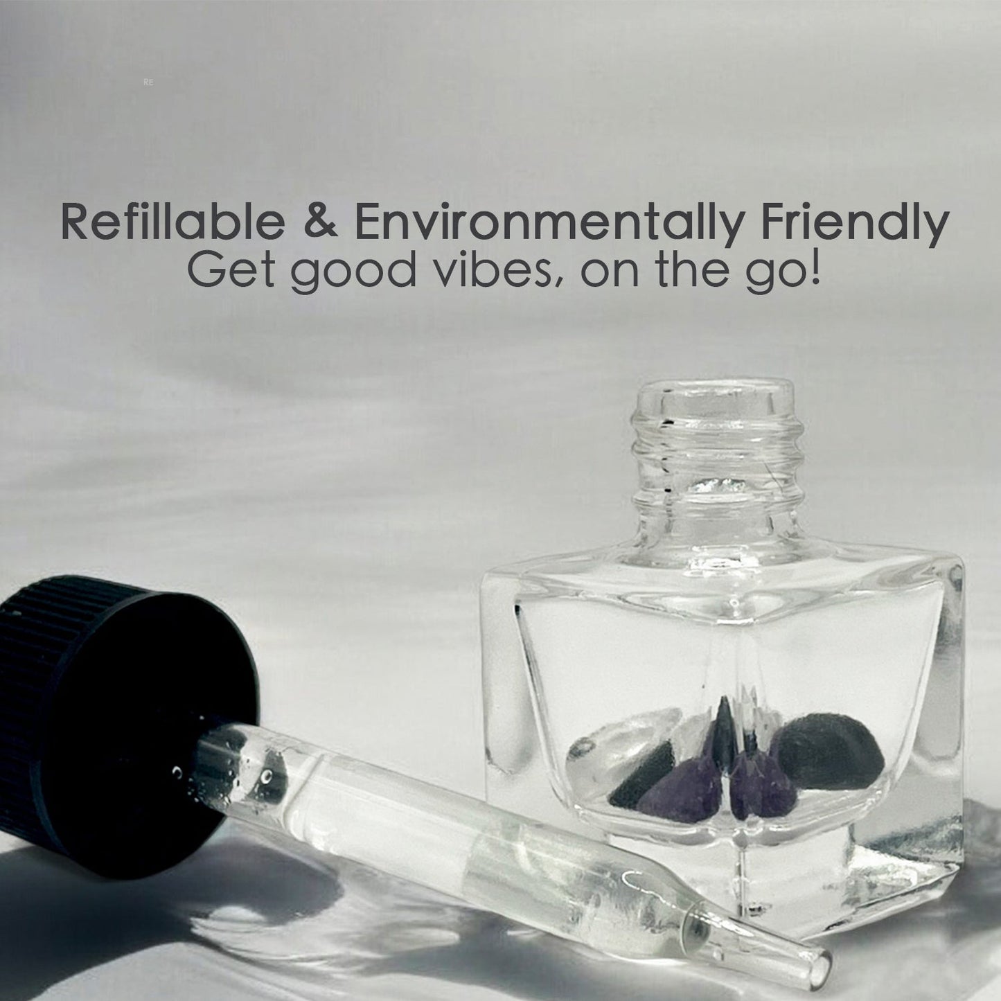 Sacral Chakra Crystal-Enhanced Oil Diffuser, Car Air Freshener, 8ml