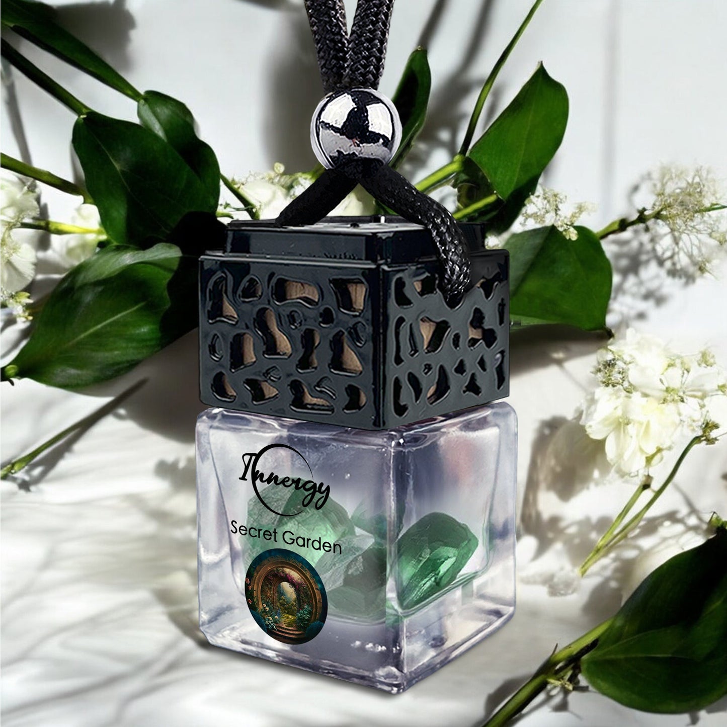 Secret Garden Crystal-Enhanced Oil Diffuser, Car Air Freshener, 8ml