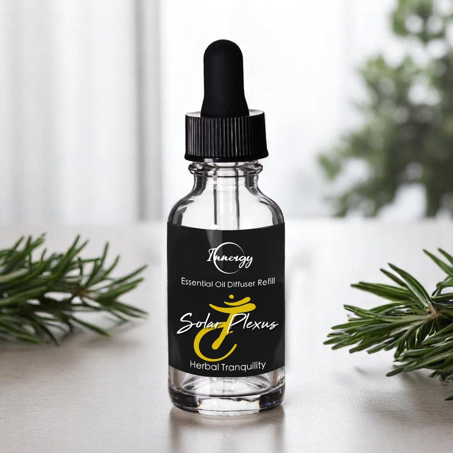 Solar Plexus Chakra Crystal-Enhanced Oil Diffuser, Car Air Freshener, 8ml