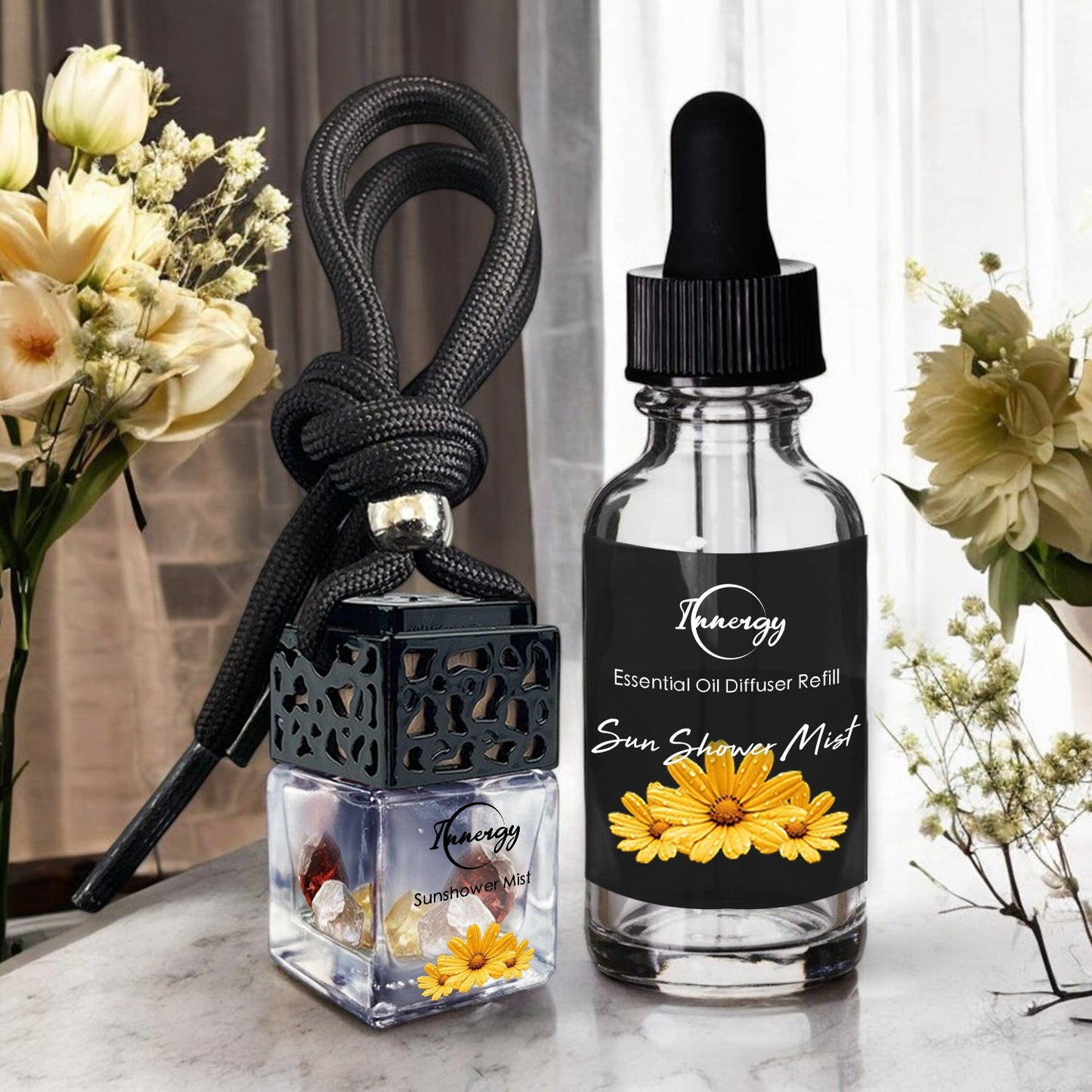 Sunshower Mist Crystal-Enhanced Oil Diffuser, Car Air Freshener, 8ml