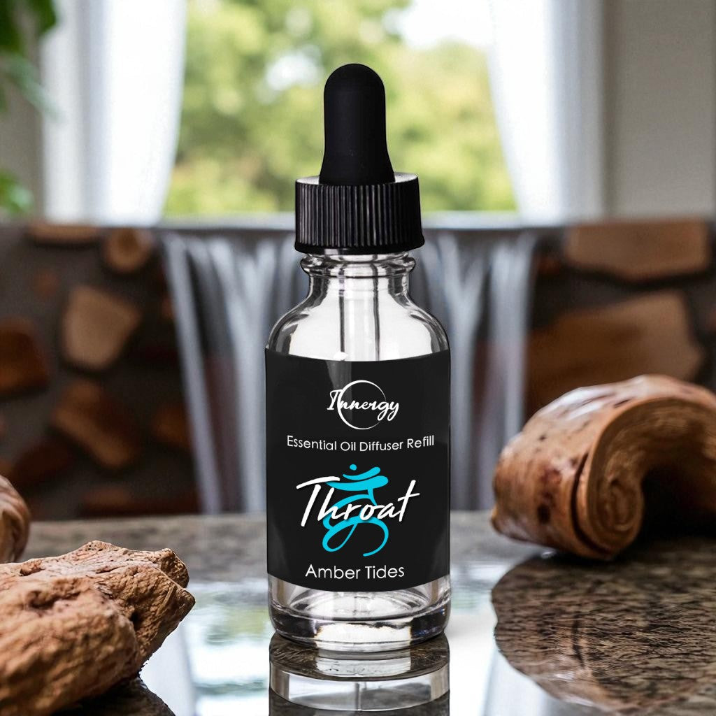 Throat Chakra Crystal-Enhanced Oil Diffuser, Car Air Freshener, 8ml