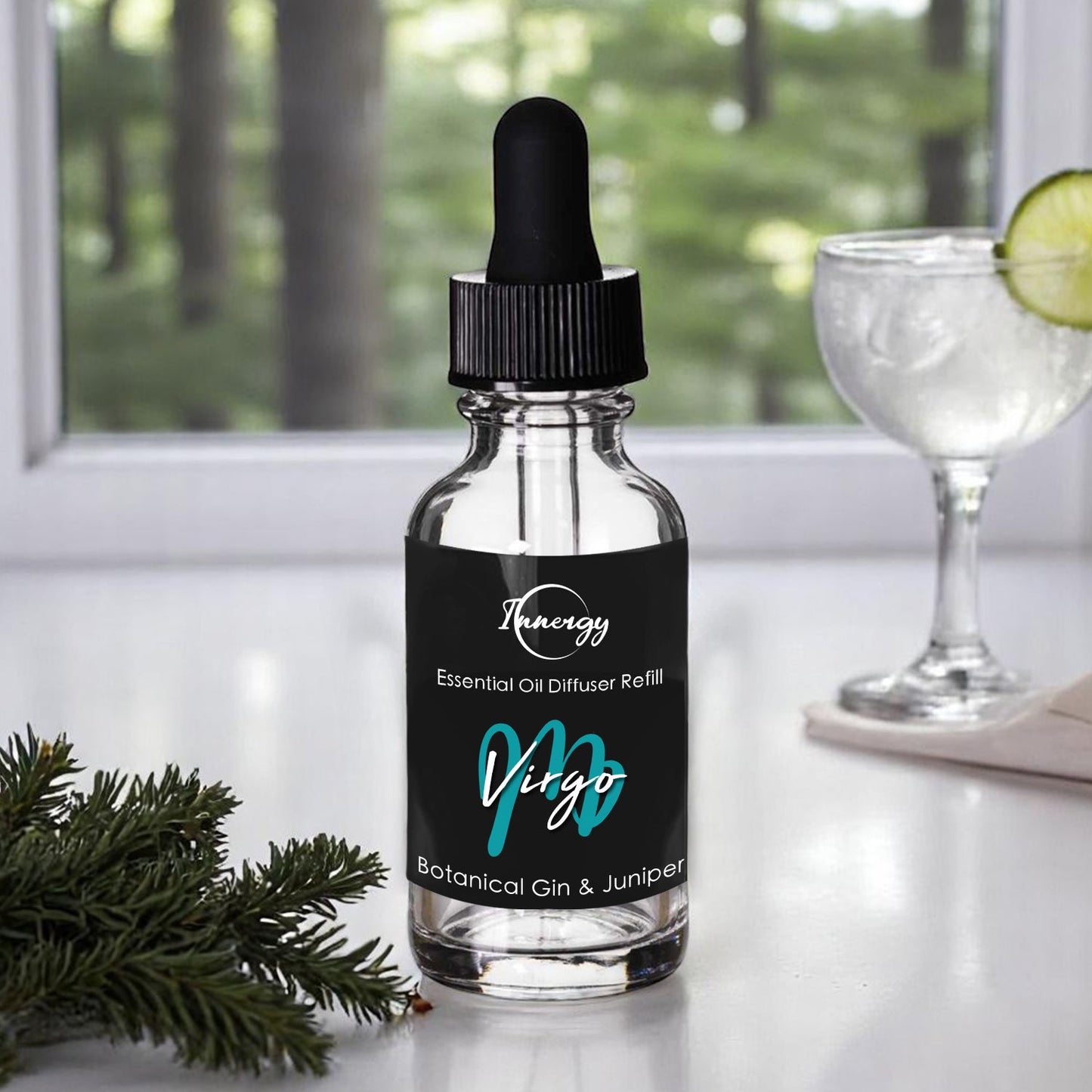 Virgo Zodiac Crystal-Enhanced Oil Diffuser, Car Air Freshener, 8ml