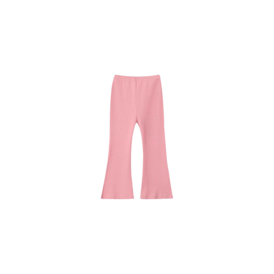 Versatile, Casual and Stylish Solid-Color Leggings for Little Girls