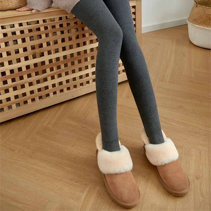 High Waist Leggings - Thick, High-Stretch, Imitation Cashmere