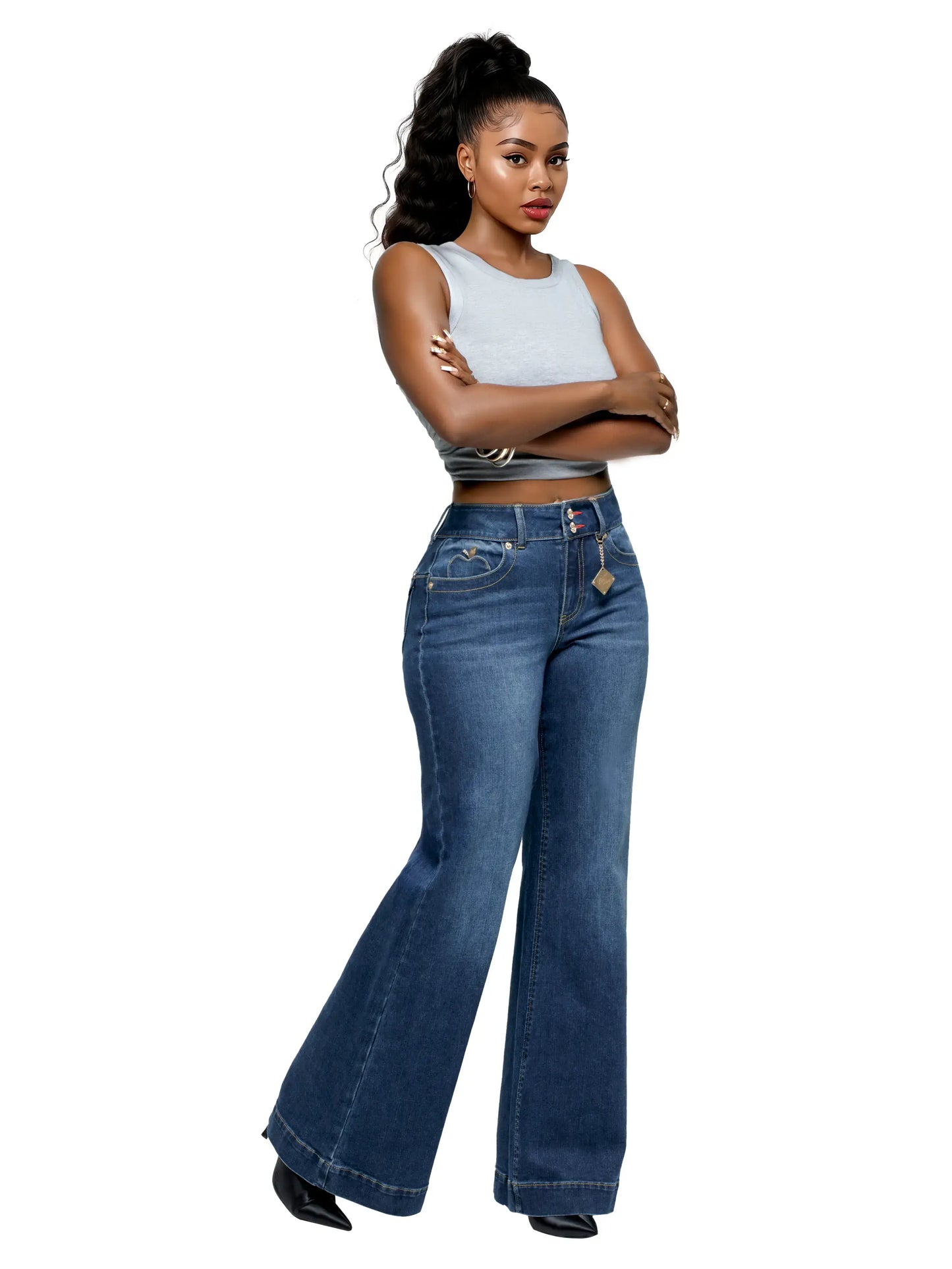 Forbidden Fit Wide Leg Jean - Savage Wash