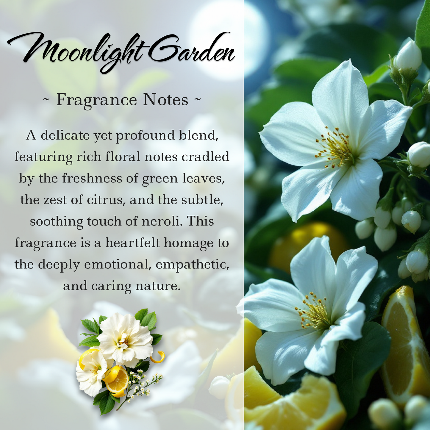 Moonlight Garden Crystal-Enhanced Oil Diffuser, Car Air Freshener, 8ml