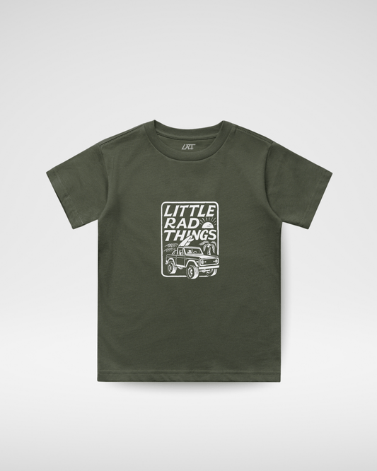 THE BRONCO LITTLE RAD THINGS TEE - OLIVE