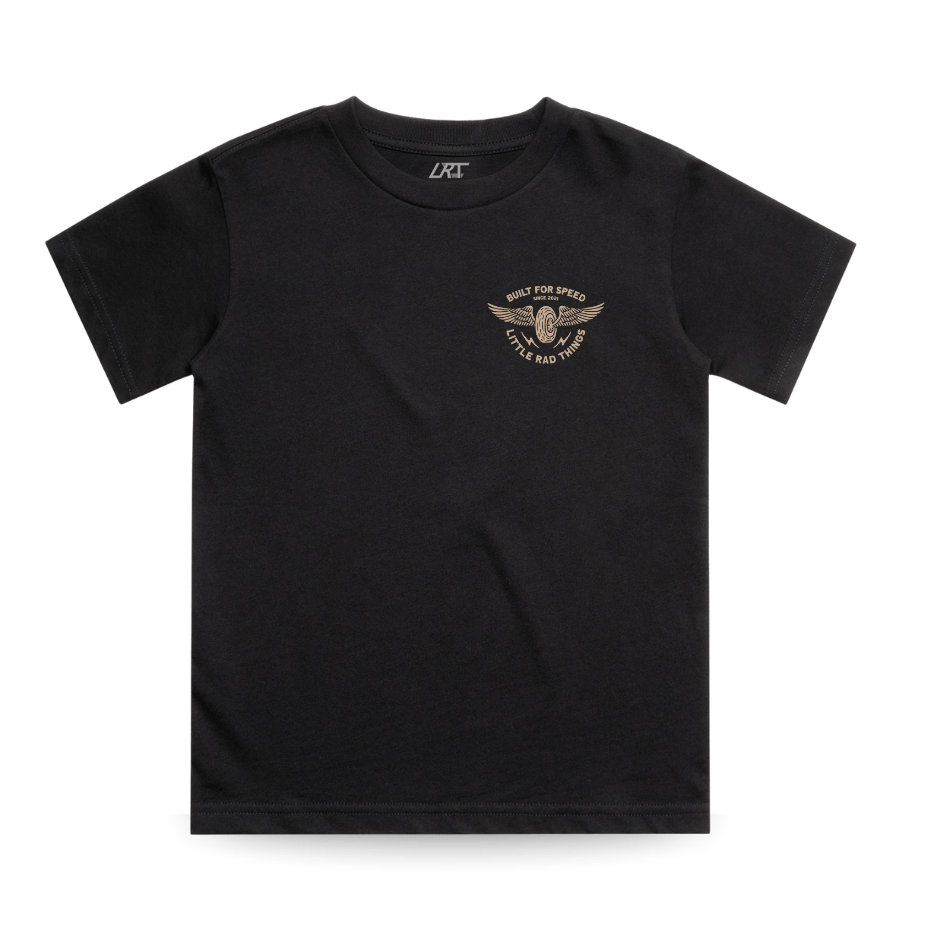 THE WINGED MECHANIC TEE - BLACK