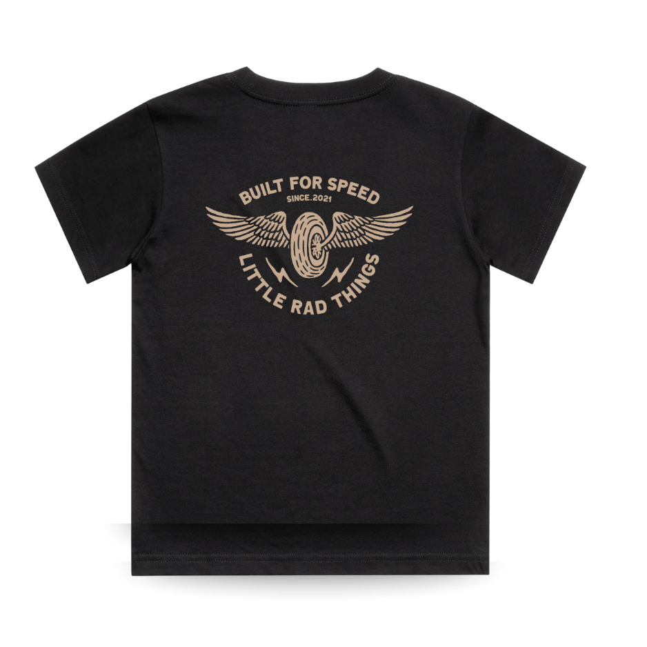 THE WINGED MECHANIC TEE - BLACK