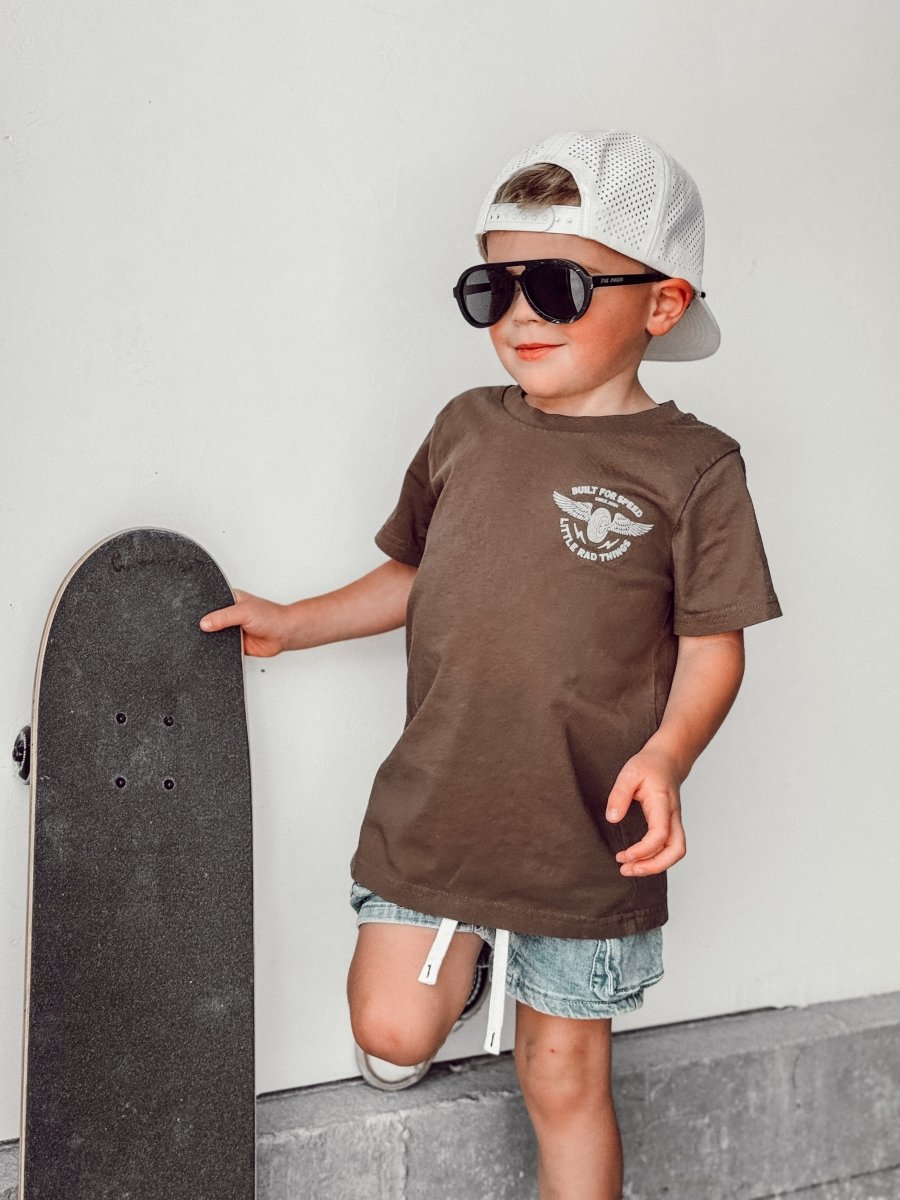 THE WINGED MECHANIC TEE - BROWN