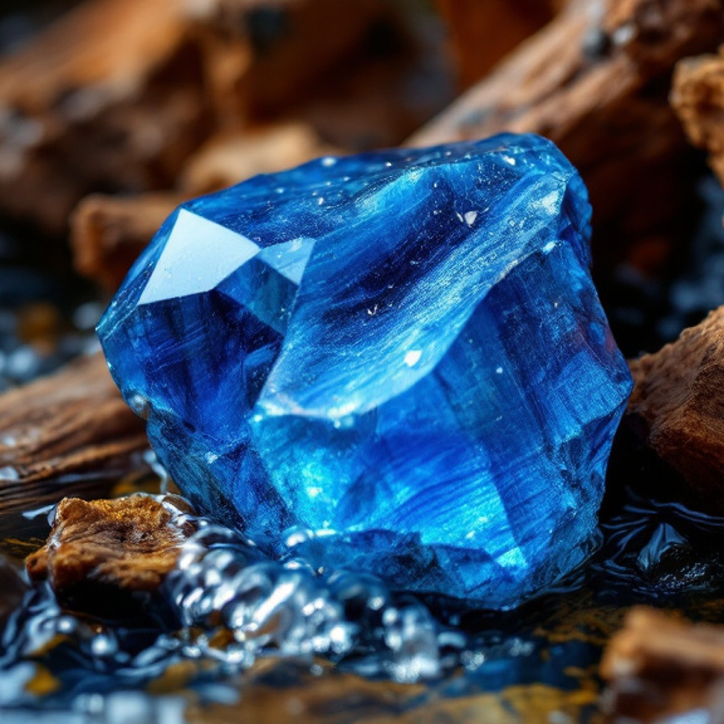 Throat Chakra Crystal-Enhanced Oil Diffuser, Car Air Freshener, 8ml