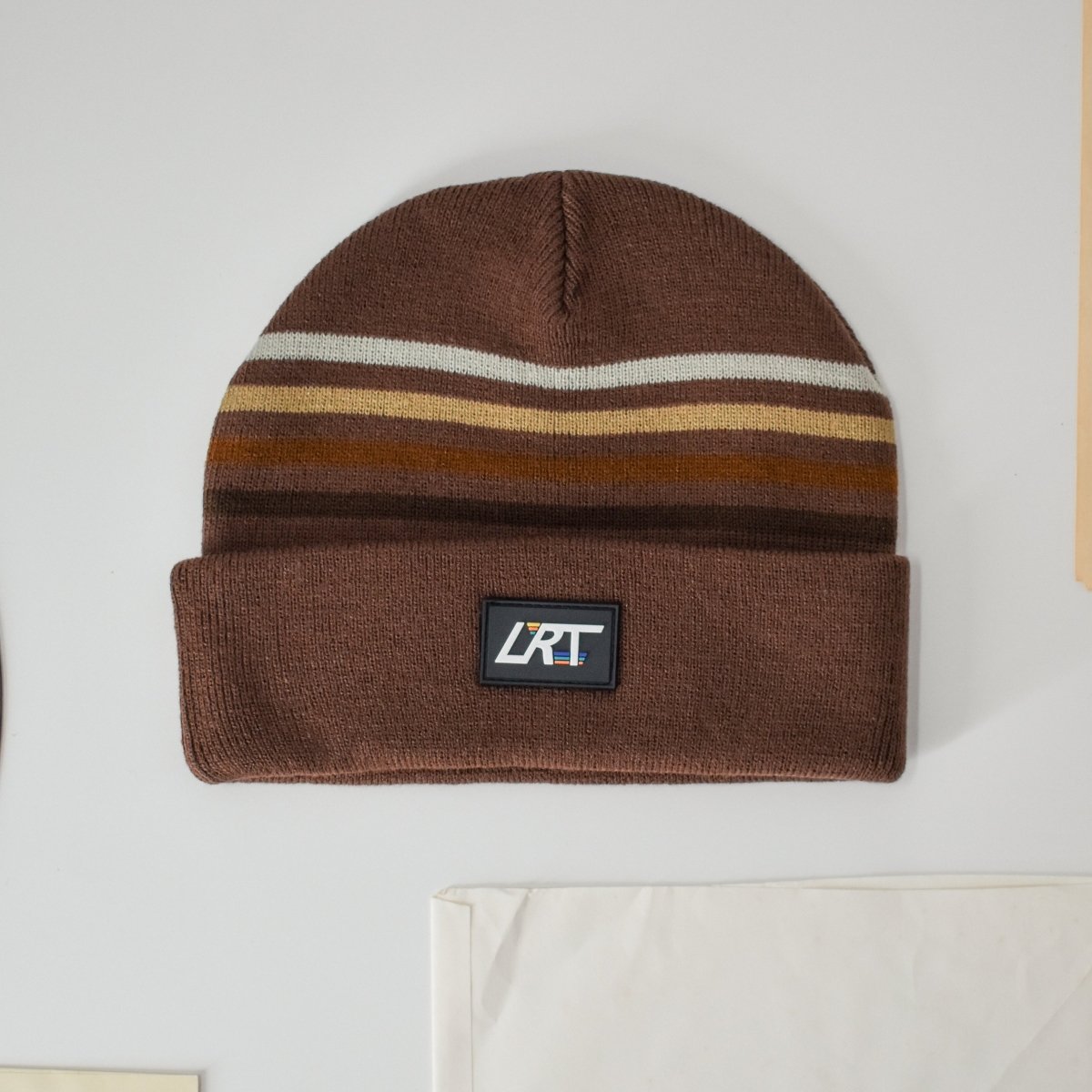 VINTAGE STRIPES BEANIE - COCOA